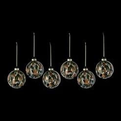 Scandi Living 6 Bolas de Navidad Clarity Ø8 cm, Verde