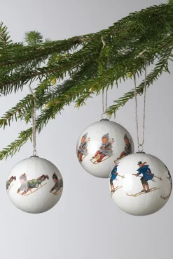 Online Design House Stockholm 3 Bolas Navidad Elsa Beskow, Set nr 7 MultiBlanco