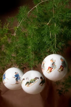 Online Design House Stockholm 3 Bolas Navidad Elsa Beskow, Set nr 7 MultiBlanco