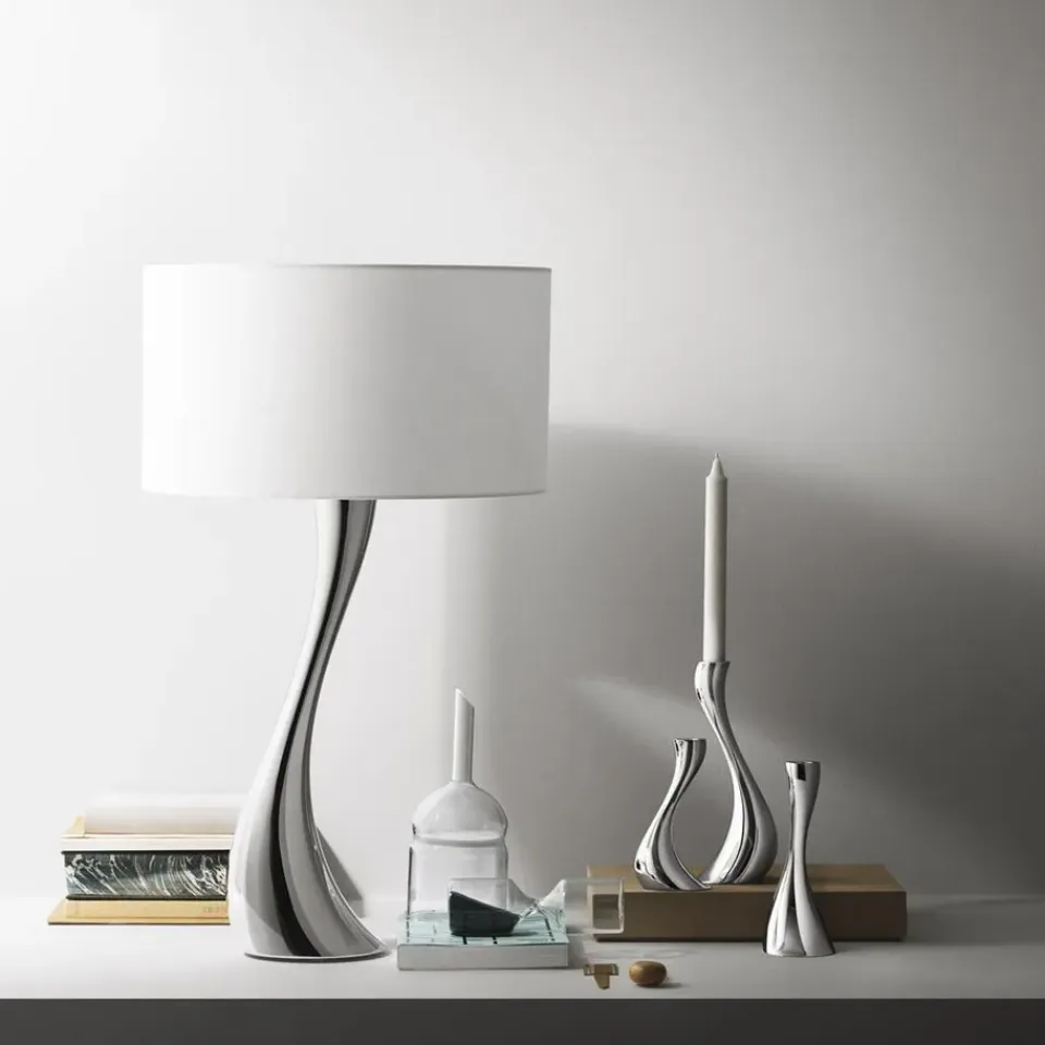 Online Georg Jensen 3 Candelabros Cobra, acero inoxidable GrisPlateado