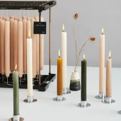 Online Ester & erik 2 Candelabros brillante, acero inoxidable Plateado