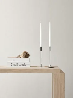 Clearance Orrefors 2 Candelabros Lumiere 26,5 cm, Transparente