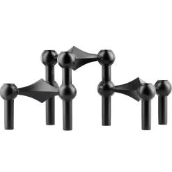 Sale STOFF 3 Candelabros Nagel, Negro