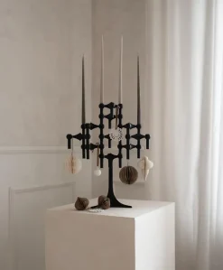 Sale STOFF 3 Candelabros Nagel, Negro