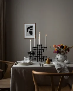 Sale STOFF 3 Candelabros Nagel, Negro