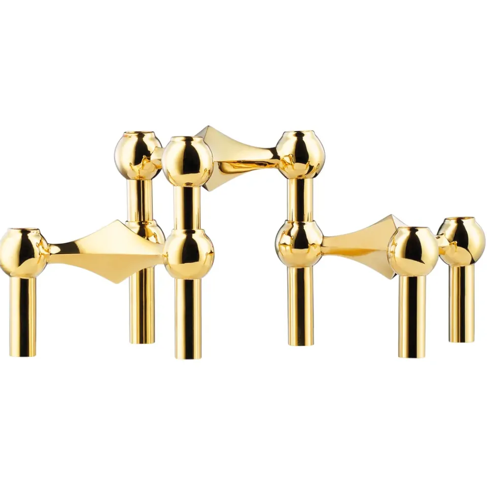 Online STOFF 3 Candelabros Nagel, latón Color dorado