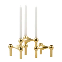 Online STOFF 3 Candelabros Nagel, latón Color dorado