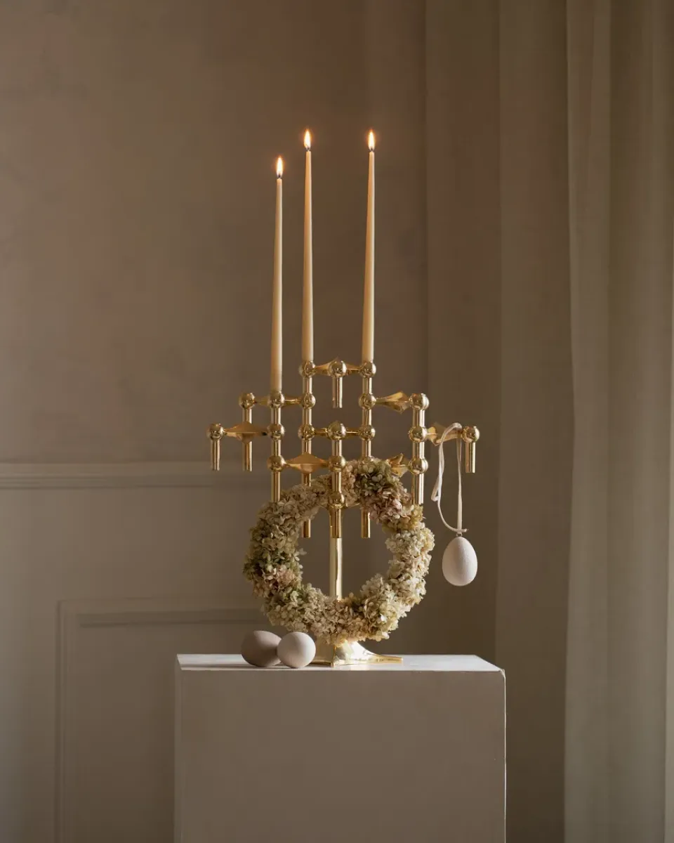 Online STOFF 3 Candelabros Nagel, latón Color dorado