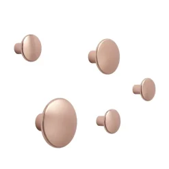 Online Muuto 5 Colgadores The Dots, metal, Rose Rosa