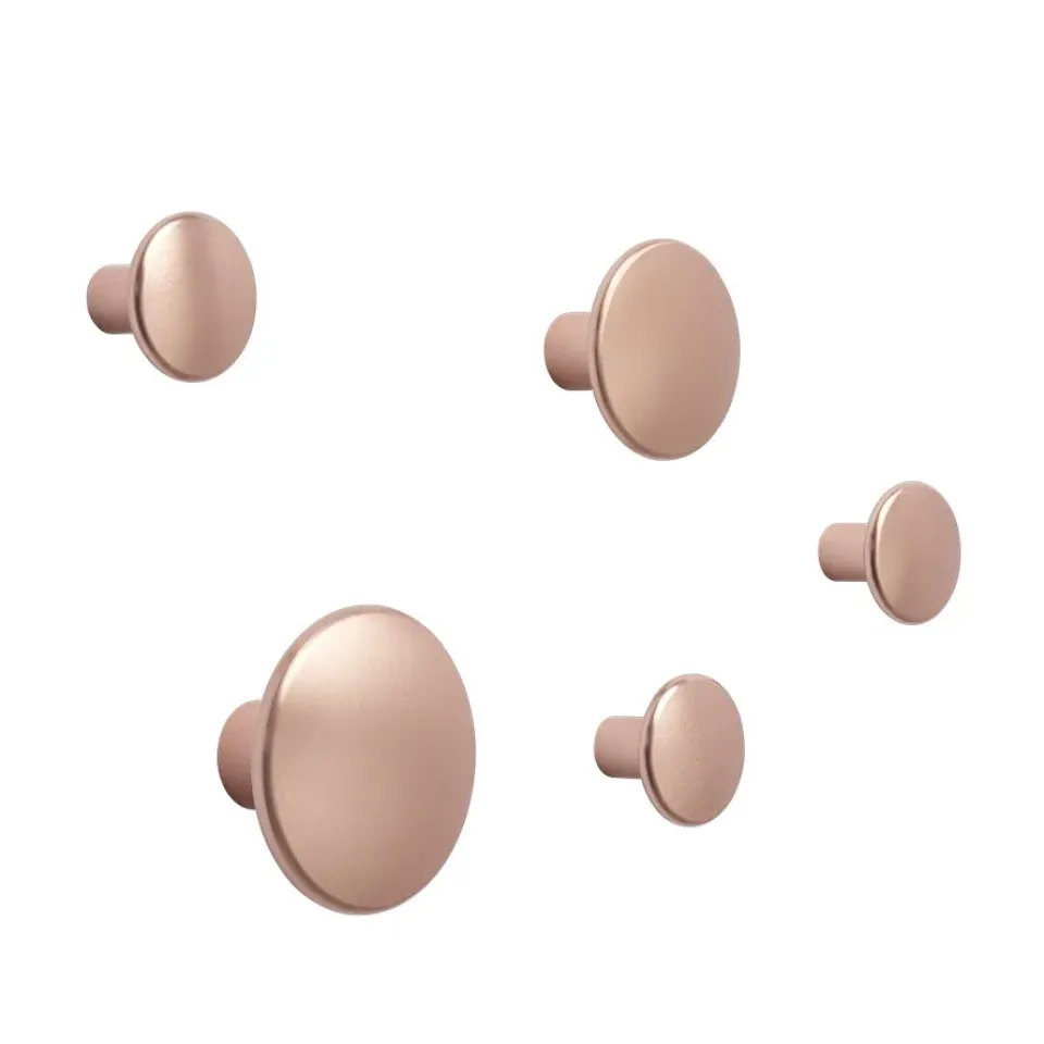 Online Muuto 5 Colgadores The Dots, metal, Rose Rosa