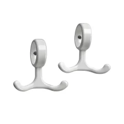 Hot Essem Design 2 Ganchos Nostalgi, Blanco