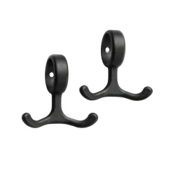 Outlet Essem Design 2 Ganchos Nostalgi, Negro