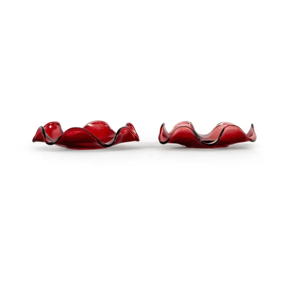 Best Sagaform 2 Protectores de vela Viva, Burdeos Rojo