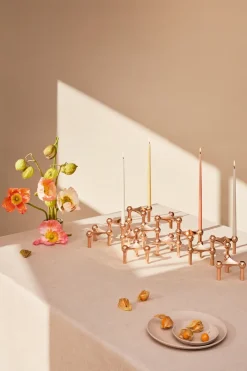 STOFF 6 Velas cónicas de ester & erik, Dusty rose Rosa