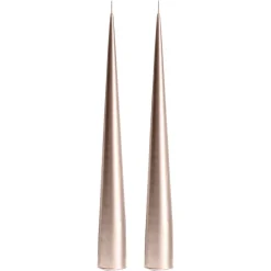 Discount Ester & erik 2 Velas cono 34 cm metálica, Champagne 94 Color dorado