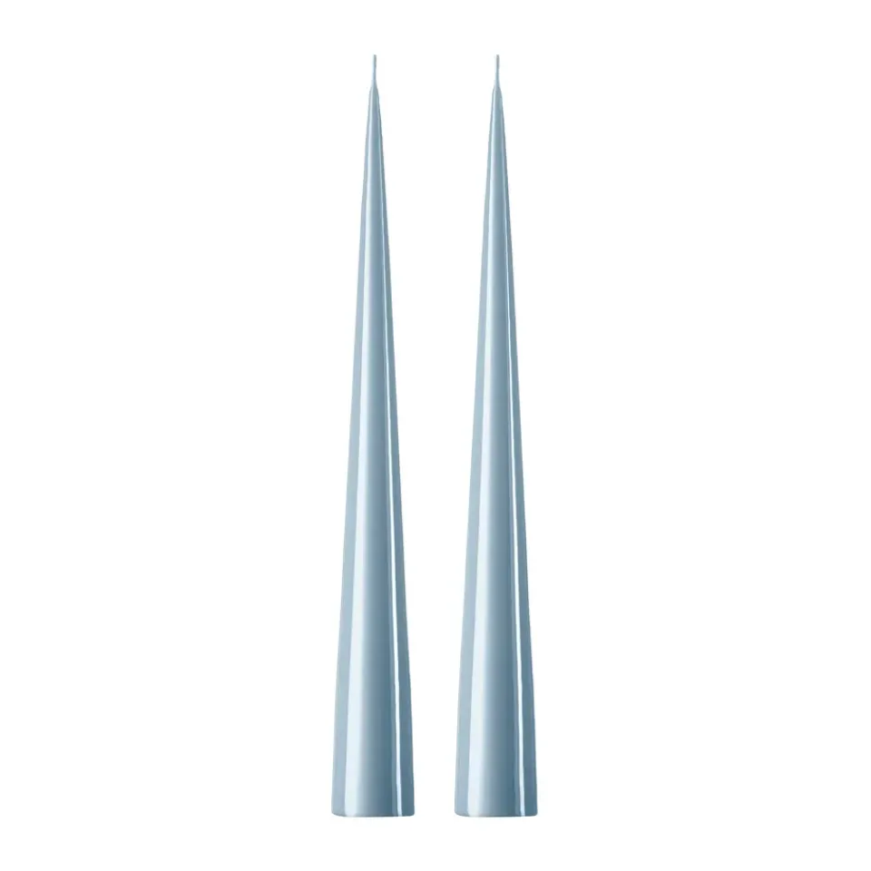 Clearance Ester & erik 2 Velas 37 cm lacado, Dusty blue 83 Azul