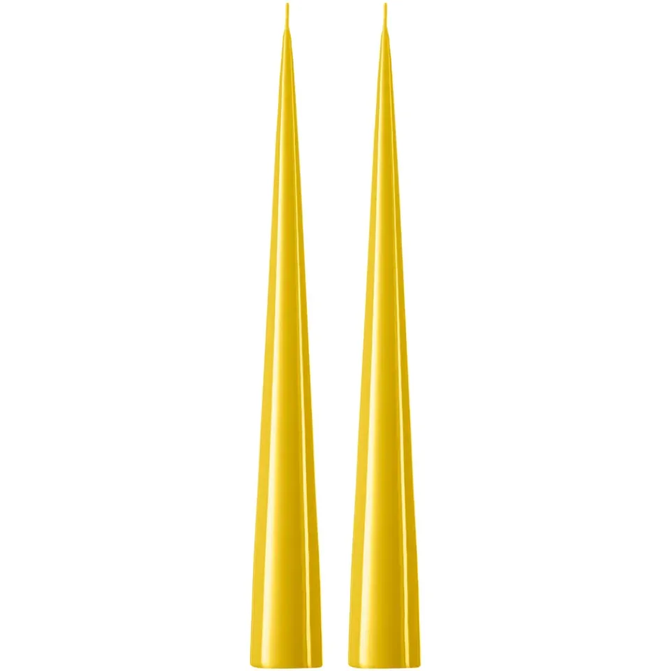 Online Ester & erik 2 Velas 37 cm lacado, Lemon drop 15-0 Amarillo