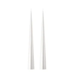 Hot Ester & erik 2 Velas 37 cm lacado, White ash 21 Blanco