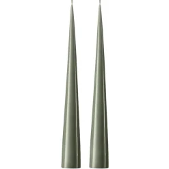 Hot Ester & erik 2 Velas 37 cm lacado, Green soil 70 Verde