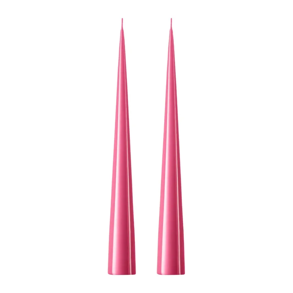 New Ester & erik 2 Velas 37 cm lacado, Clear pink 41 Rosa