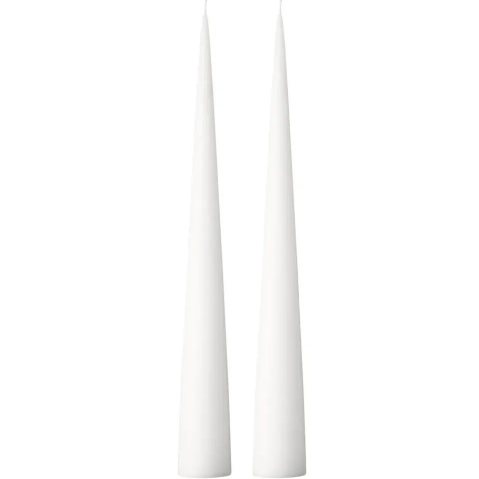 Clearance Ester & erik 2 Velas 37 cm mate, Pure white 31 Blanco