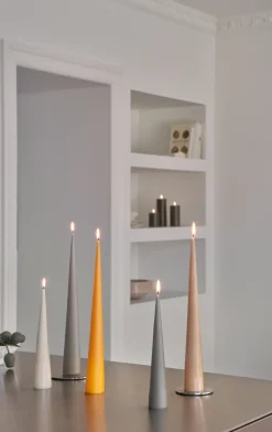 Sale Ester & erik 2 Velas 37 cm mate, 85 Mango Amarillo