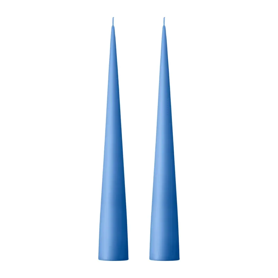 New Ester & erik 2 Velas 37 cm mate, Moon blue 37 Azul