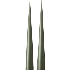 New Ester & erik 2 Velas 37 cm mate, Green soil 70 Verde