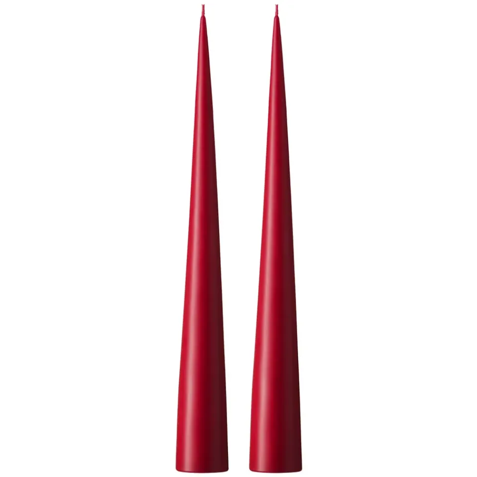 Discount Ester & erik 2 Velas 37 cm mate, Wine 44 Rojo