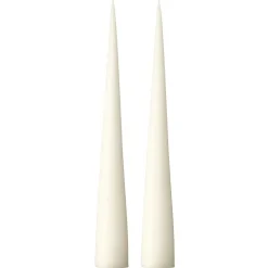 Hot Ester & erik 2 Velas 37 cm mate, Ivory 06 Blanco