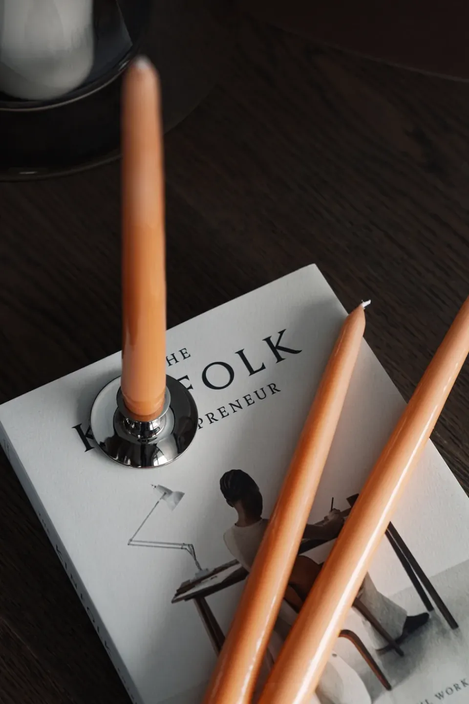 Online Hilke Collection 6 Velas Herrgårdsljus 30 cm, Albaricoque Naranja