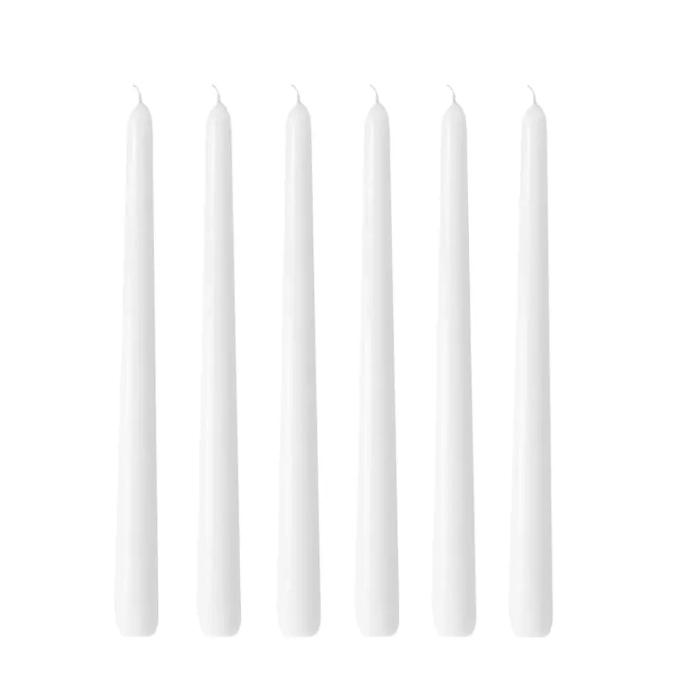 Best Hilke Collection 6 Velas Herrgårdsljus 30 cm, brillo Blanco
