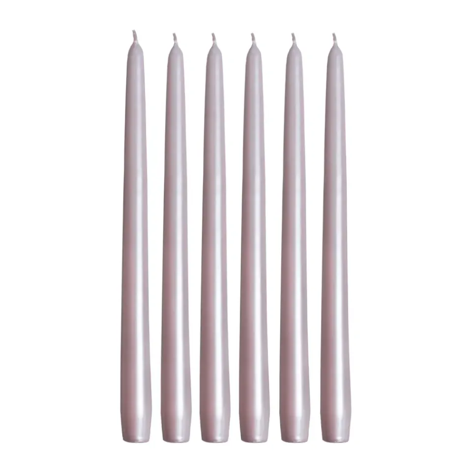 Sale Hilke Collection 6 Velas Herrgårdsljus 30 cm, perla Rosa