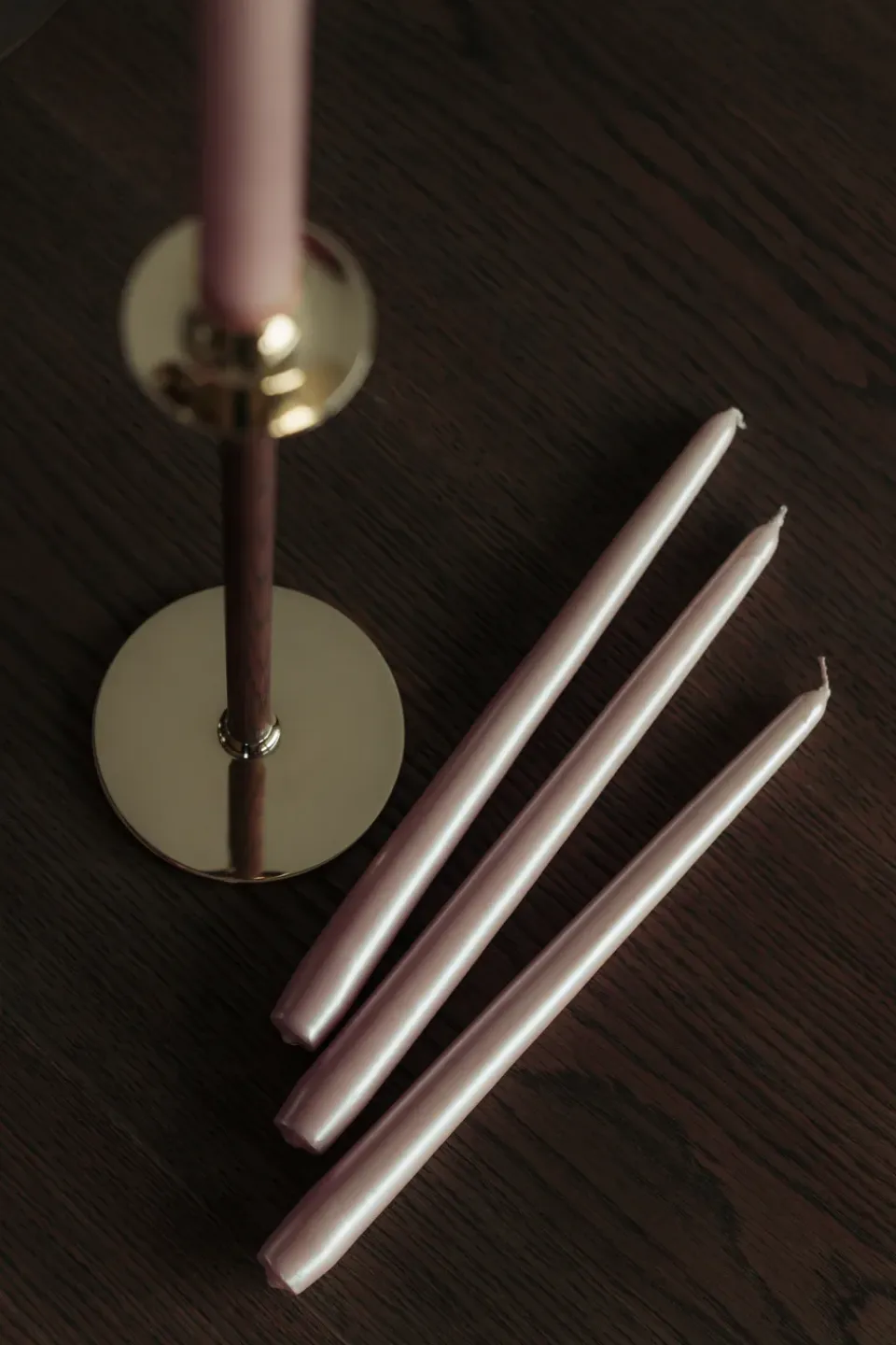 Sale Hilke Collection 6 Velas Herrgårdsljus 30 cm, perla Rosa