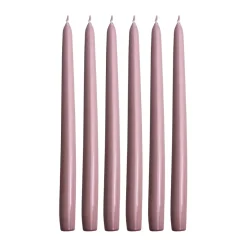 Online Hilke Collection 6 Velas Herrgårdsljus 30 cm, metalizado Rosa