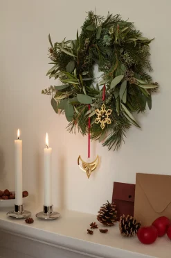 Georg Jensen Adorno colgante de Navidad 2024, 2-pack, Chapado en paladio Plateado