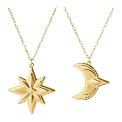 Best Georg Jensen Adorno colgante de Navidad 2024, 2-pack, Chapado en oro Color dorado