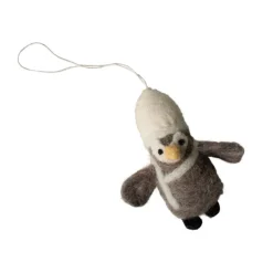 New DBKD Adorno colgante Hanging penguin, Beige-blanco BeigeBlanco