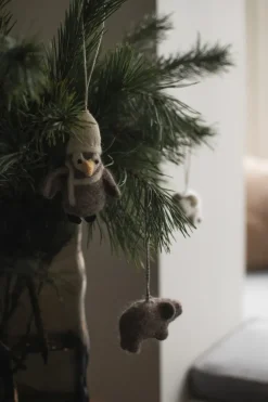 New DBKD Adorno colgante Hanging penguin, Beige-blanco BeigeBlanco