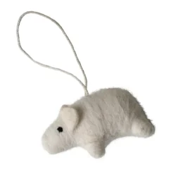 DBKD Adorno colgante Hanging pig, Blanco