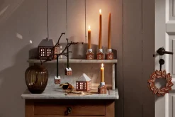Clearance Kähler Adorno de Navidad 5 cm Gingerbread 2-pack, Marrón