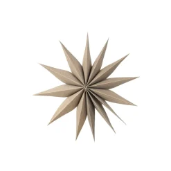 Hot Broste Copenhagen Adorno de navidad Venok Estrella Ø30 cm, Fungi Marrón