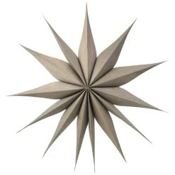 Online Broste Copenhagen Adorno de navidad Venok Estrella Ø70 cm, Fungi Marrón