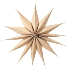 New Broste Copenhagen Adorno de navidad Venok Estrella Ø70 cm, Natural Marrón