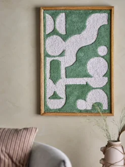 Discount Bloomingville Adorno de pared Longton 45x65 cm, Green Verde