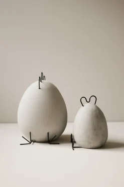 Outlet DBKD Adorno de pascua Heavy Hen hormigón, pequeño Gris
