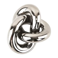 Best Cooee Design Adorno Knot Table large, Light Silver Plateado