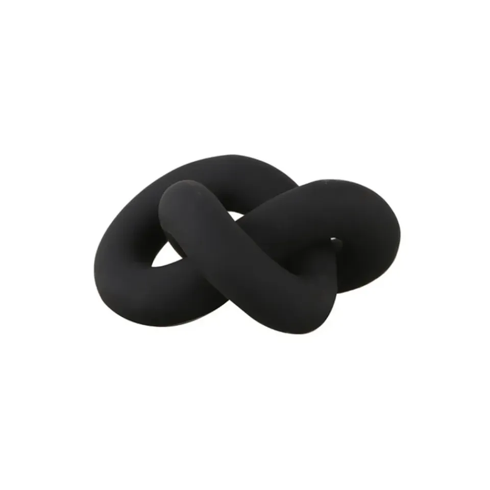 Online Cooee Design Adorno Knot Table small, Black Negro