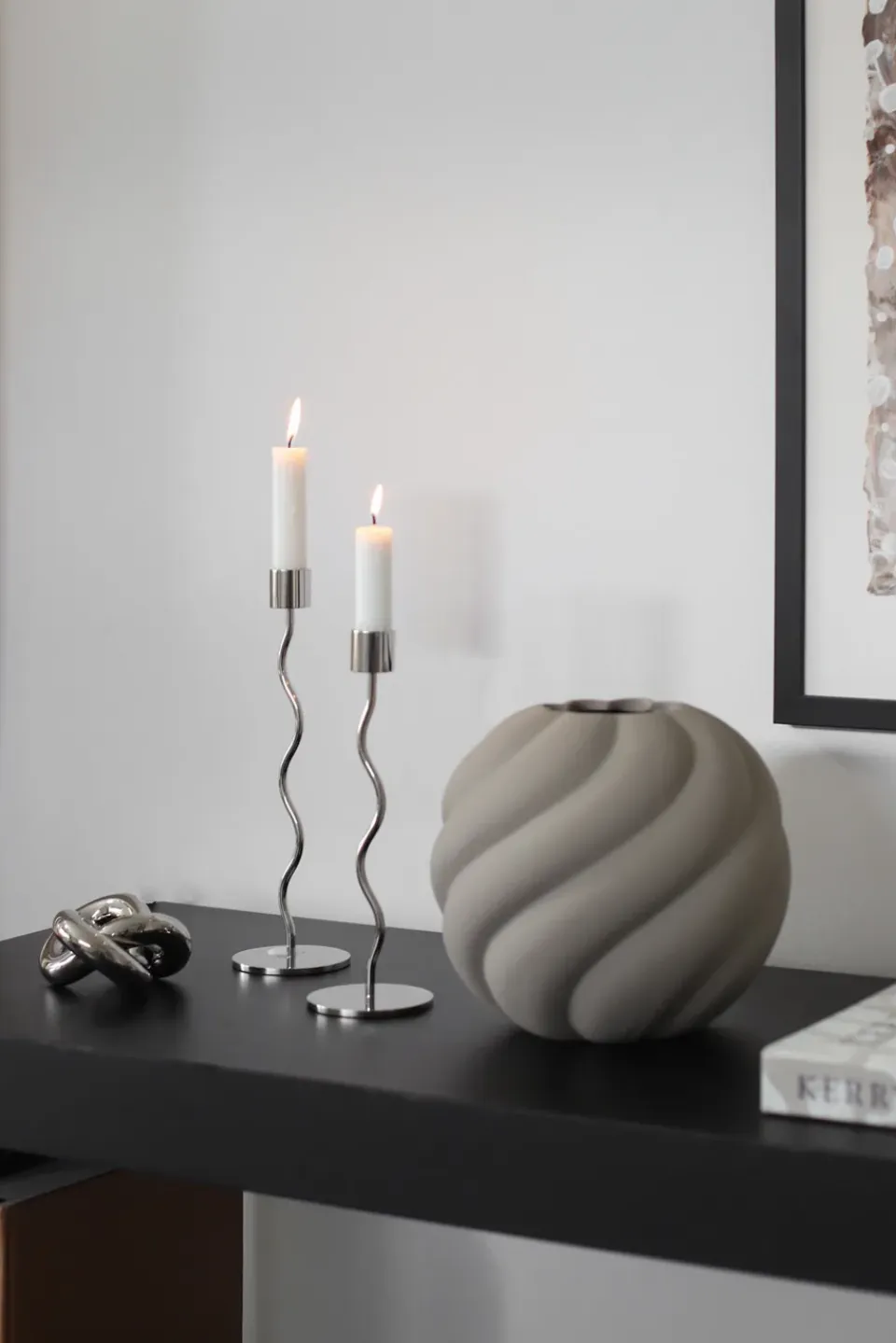 Discount Cooee Design Adorno Knot Table small, Light Silver Plateado