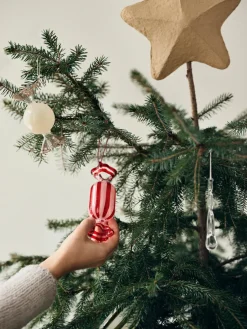 Online Broste Copenhagen Adorno navideño Candy vidrio 2 piezas, Dusty pink Rosa